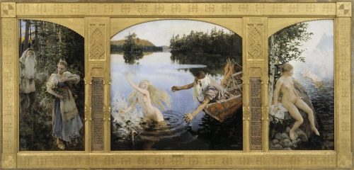 Ainos berättelse. Tre målningar från 1891 av Akseli Gallén-Kallela